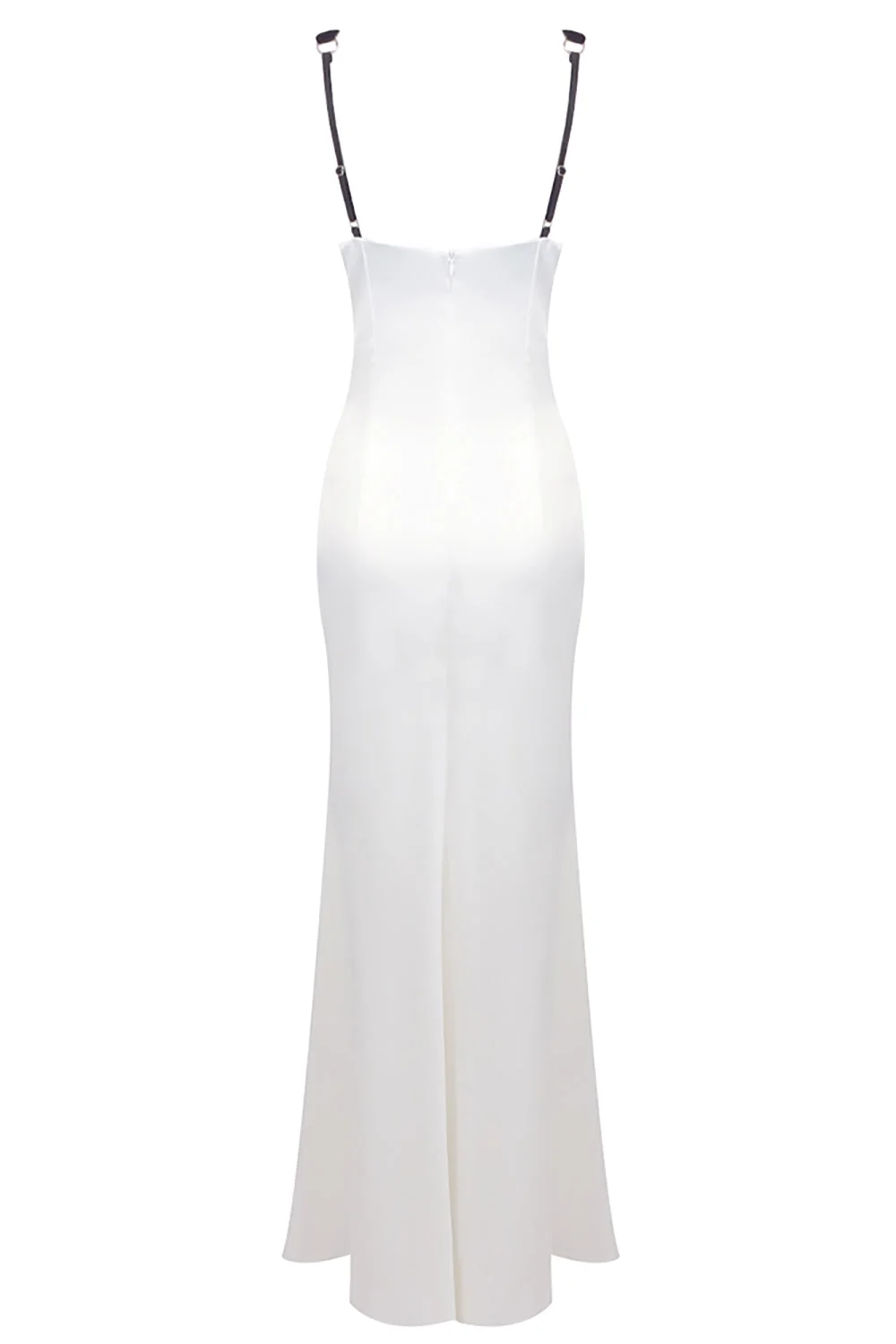 Elegant White & Yellow Draped Maxi Dress