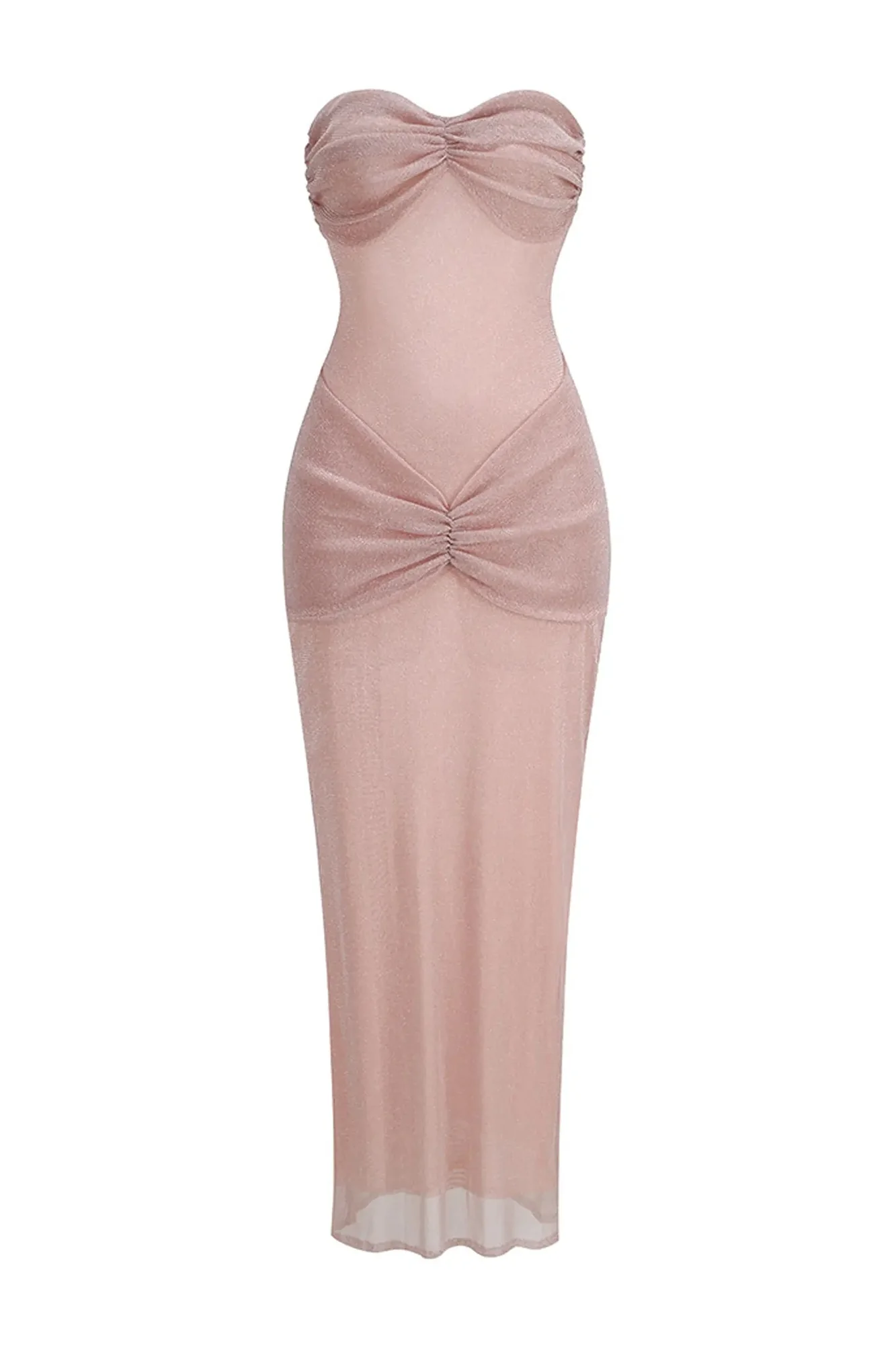 Pink Off-Shoulder Maxi Dress for Chic Elegance