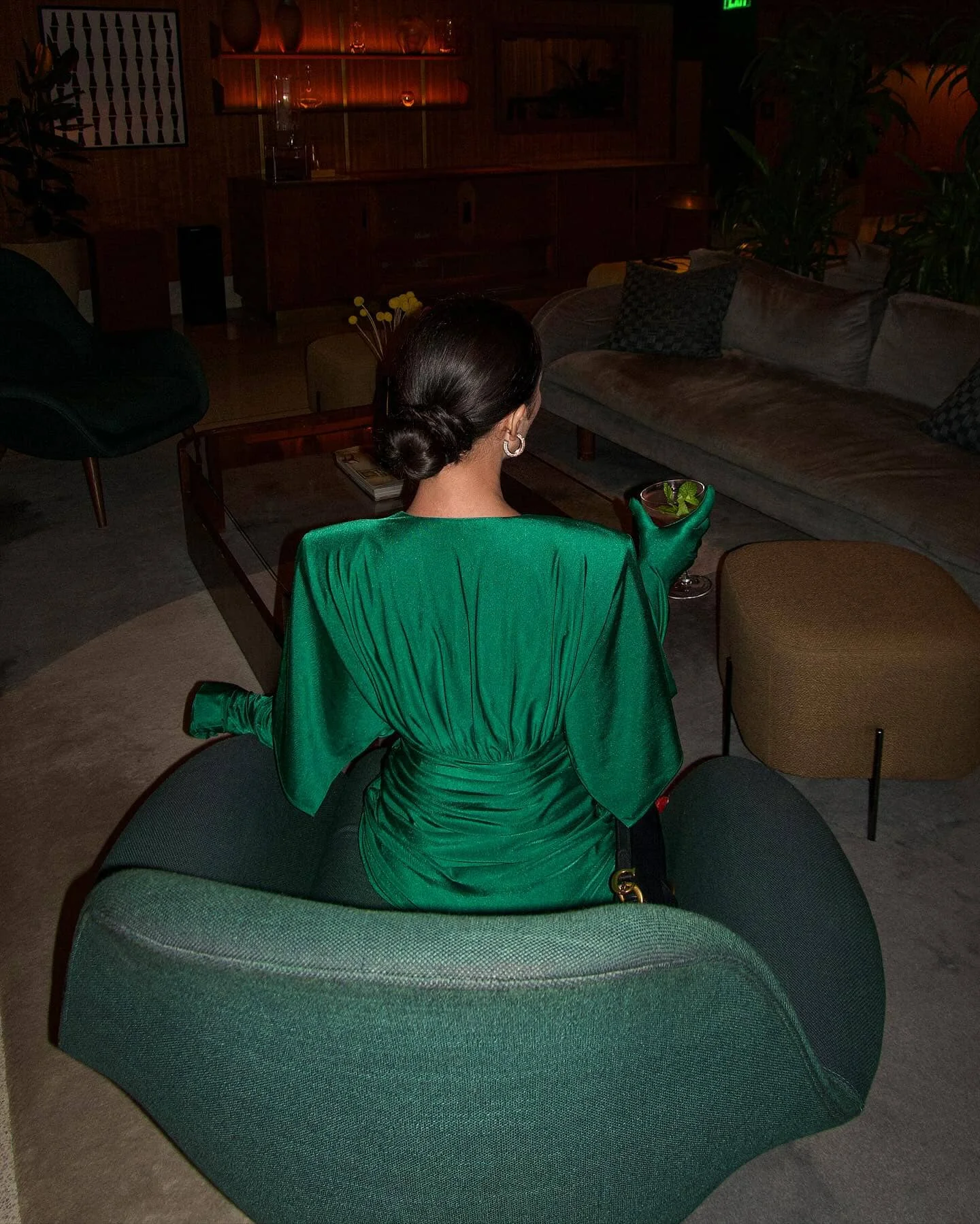 Reversible Mini Dress with Wide Shoulders - Elegant Style