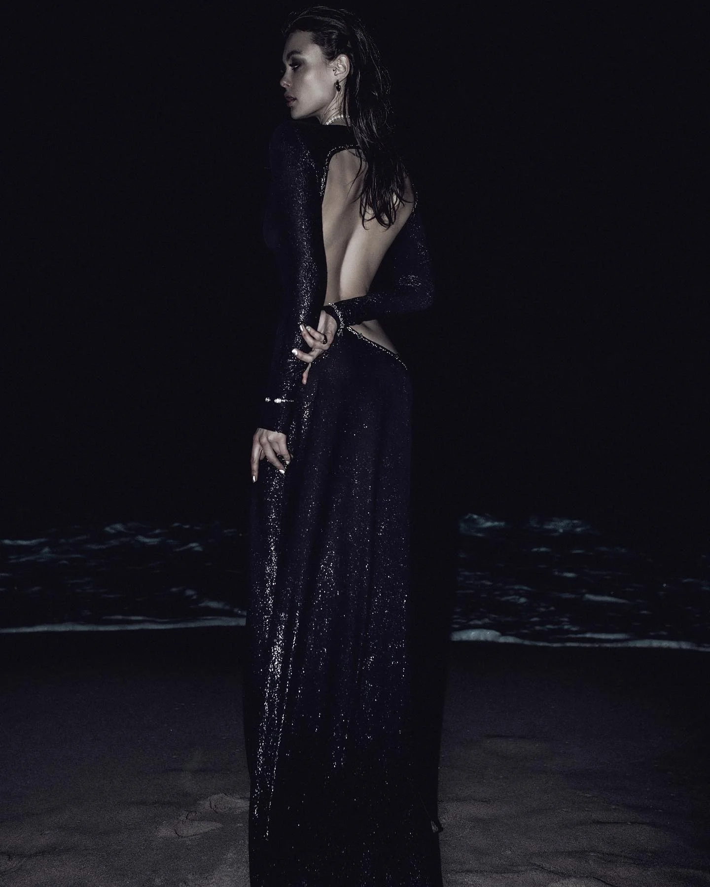 Black Cutout Backless Maxi Dress - Elegant Evening Gown