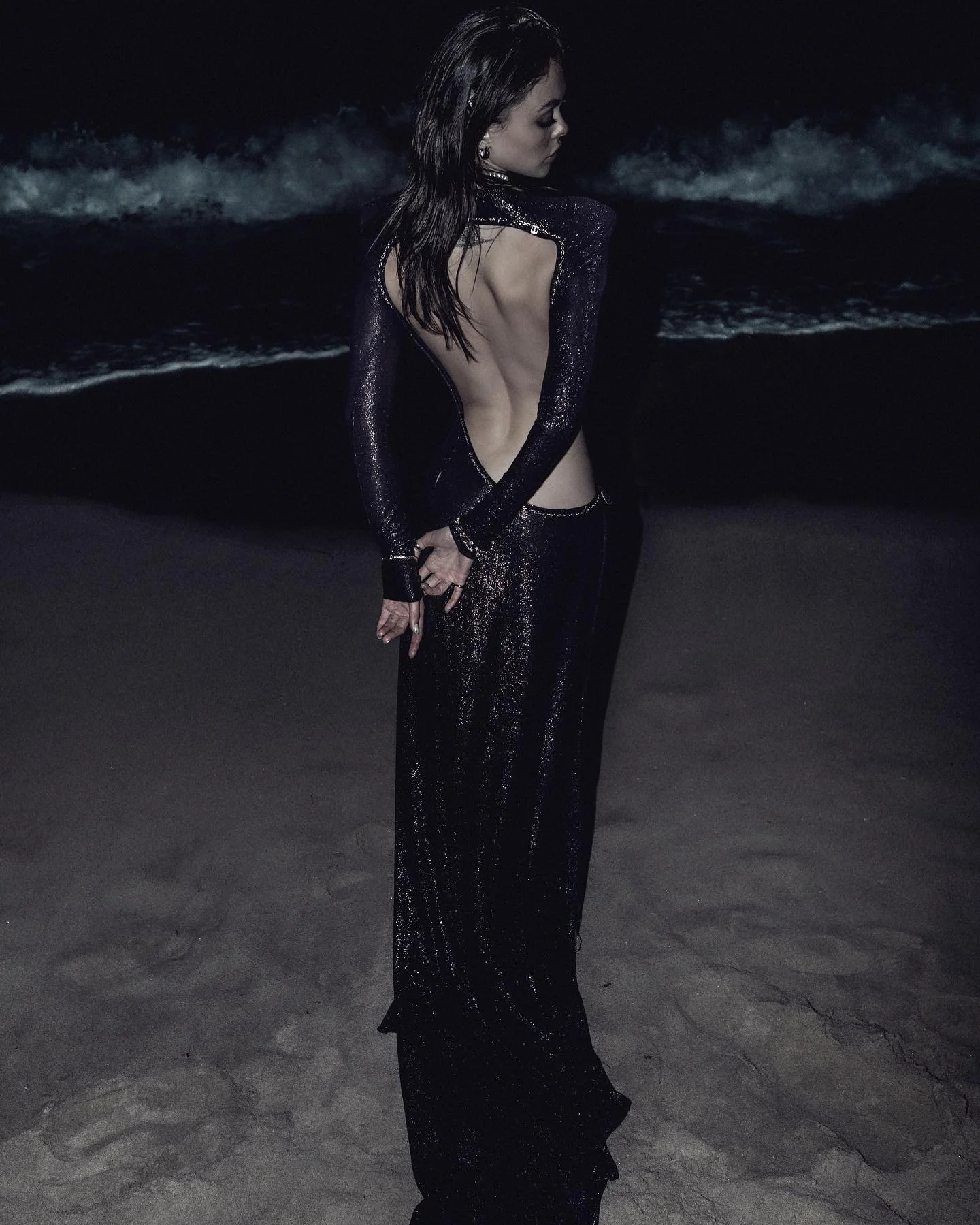 Black Cutout Backless Maxi Dress - Elegant Evening Gown