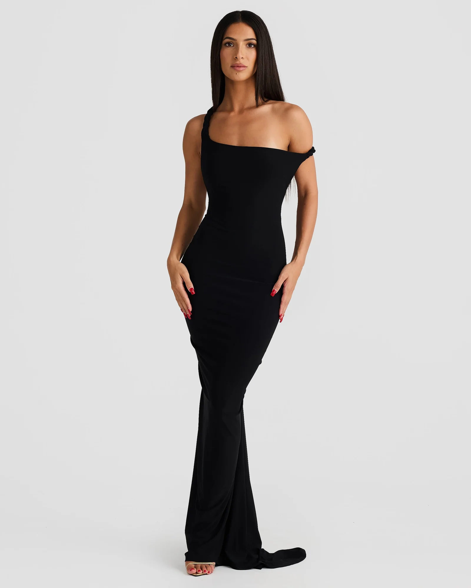 Black Halterneck Backless Maxi Dress - Versatile & Elegant