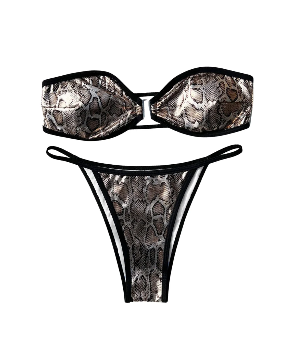 Snake Print Bikini Set for Women