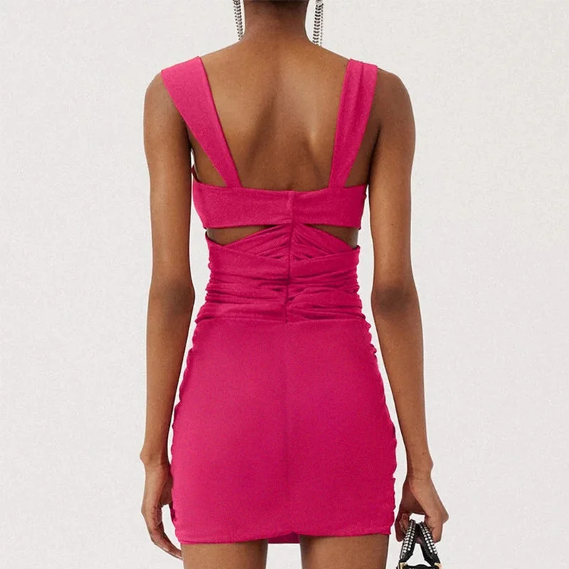 Pink 3D Flower One Piece Swimsuit with Skirt