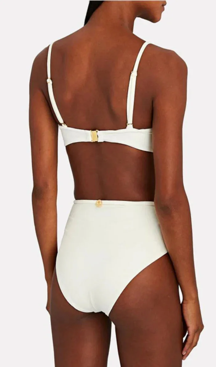 Floral Sculpted High Waist Bikini Set - Vibrant Womens Swimsuit