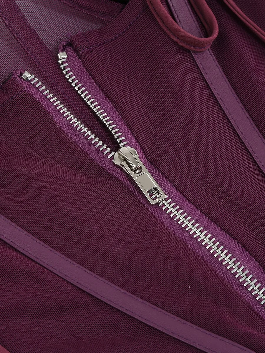 Wine Sequin Corset Style Midi Dress - Glamorous & Elegant