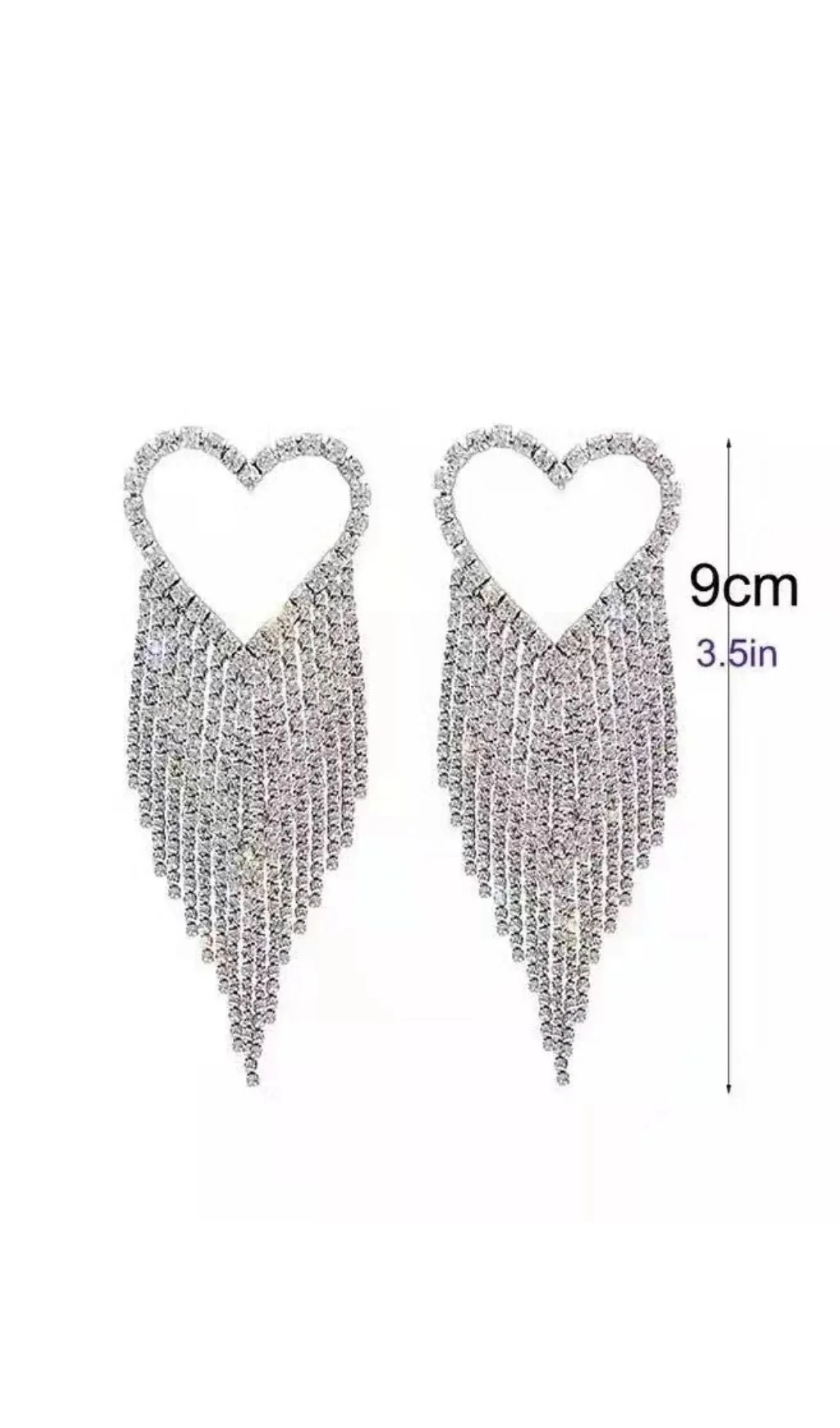 Trendy Rhinestone Tassel Earrings - Fashion Jewelry for Women