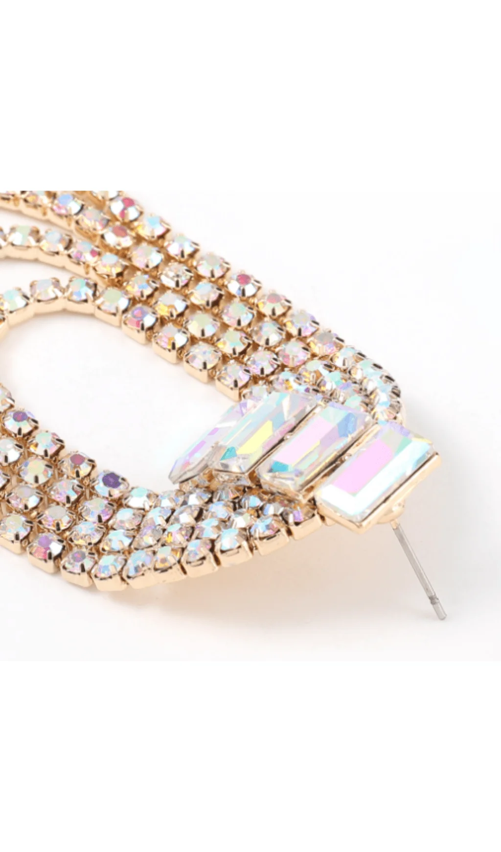 Chic Oval Tassel Earrings Set