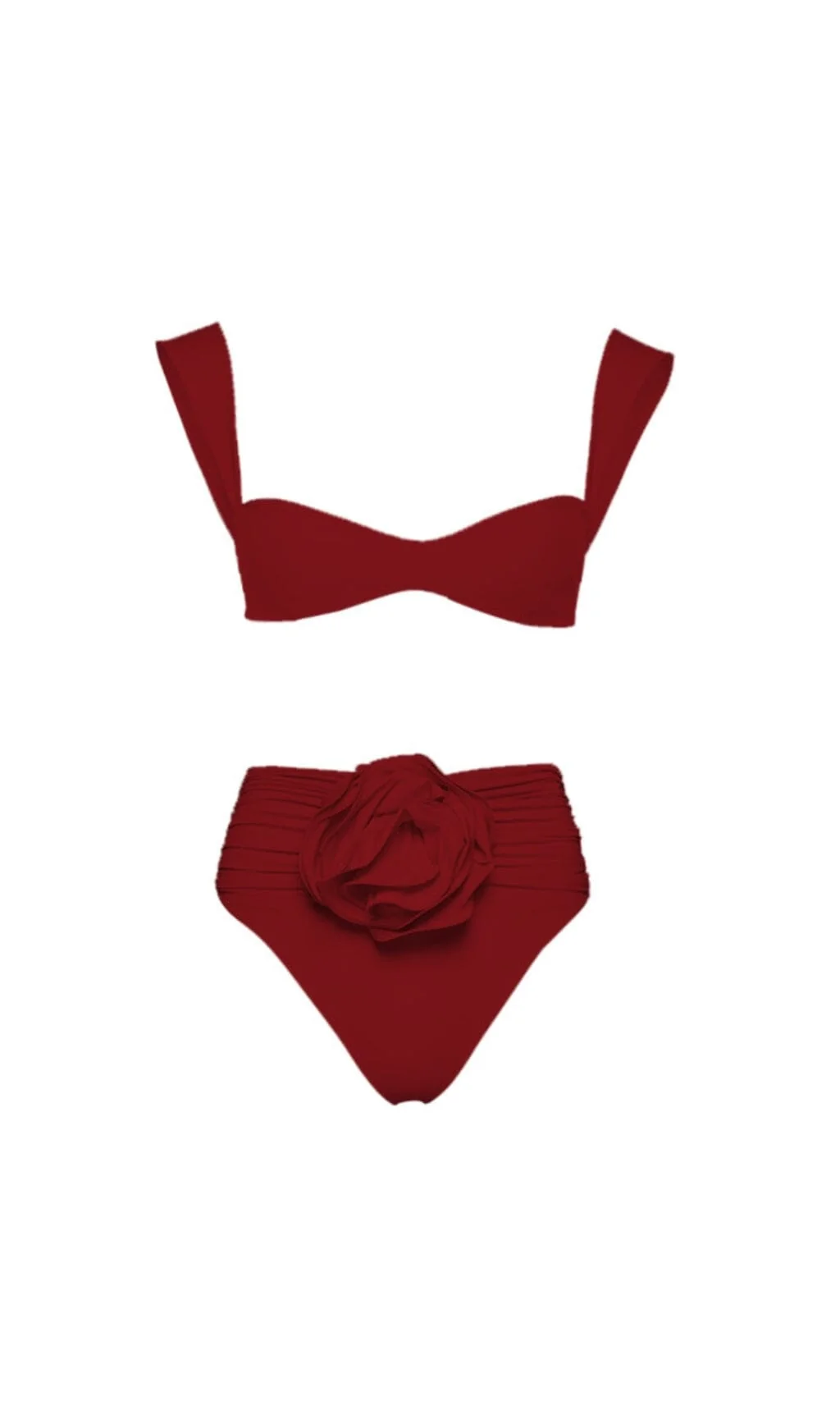 Bryony Burgundy Rose Bikini Set