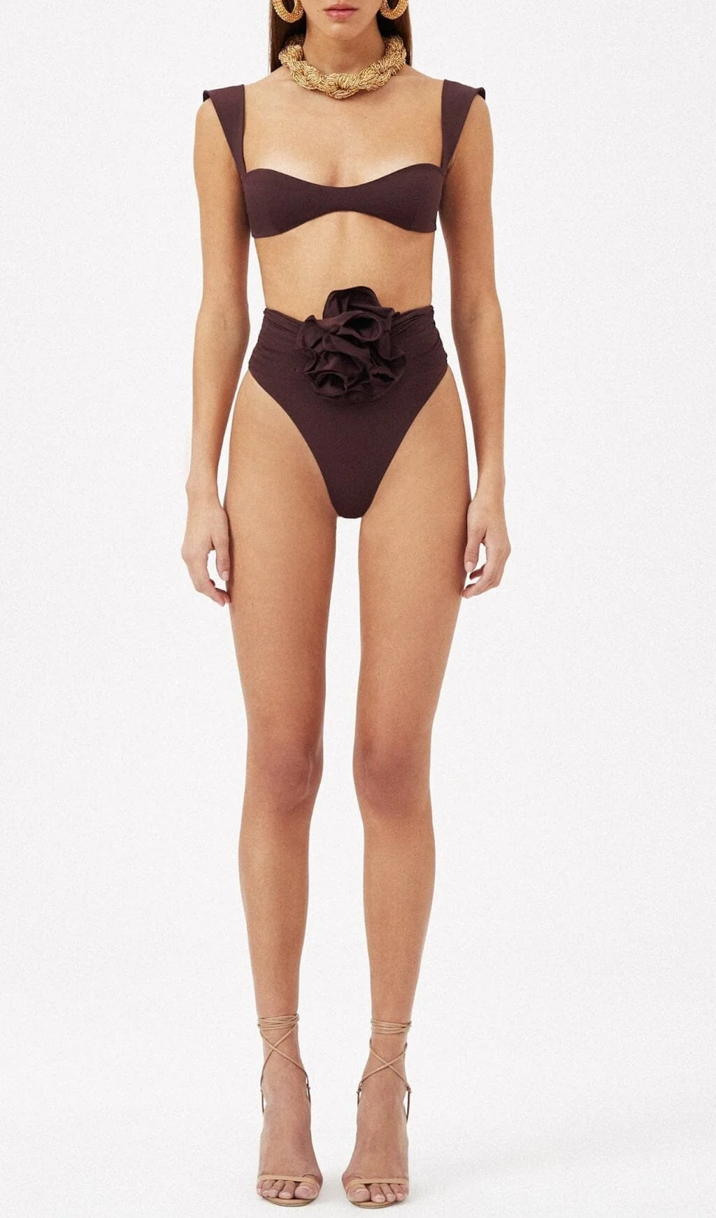 Bryony Burgundy Rose Bikini Set