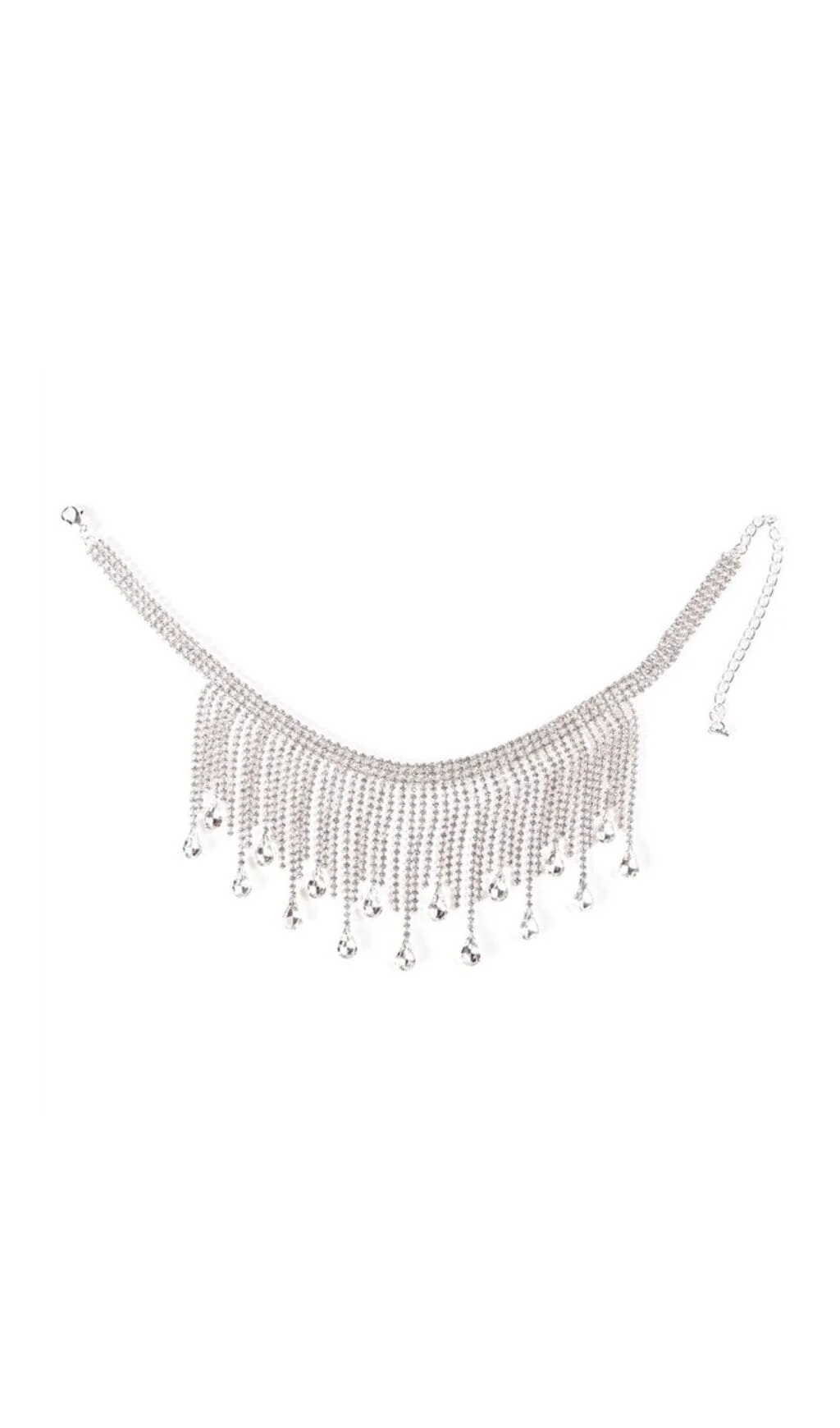 Diamante Tassel Necklace - Elegant Jewelry for Women