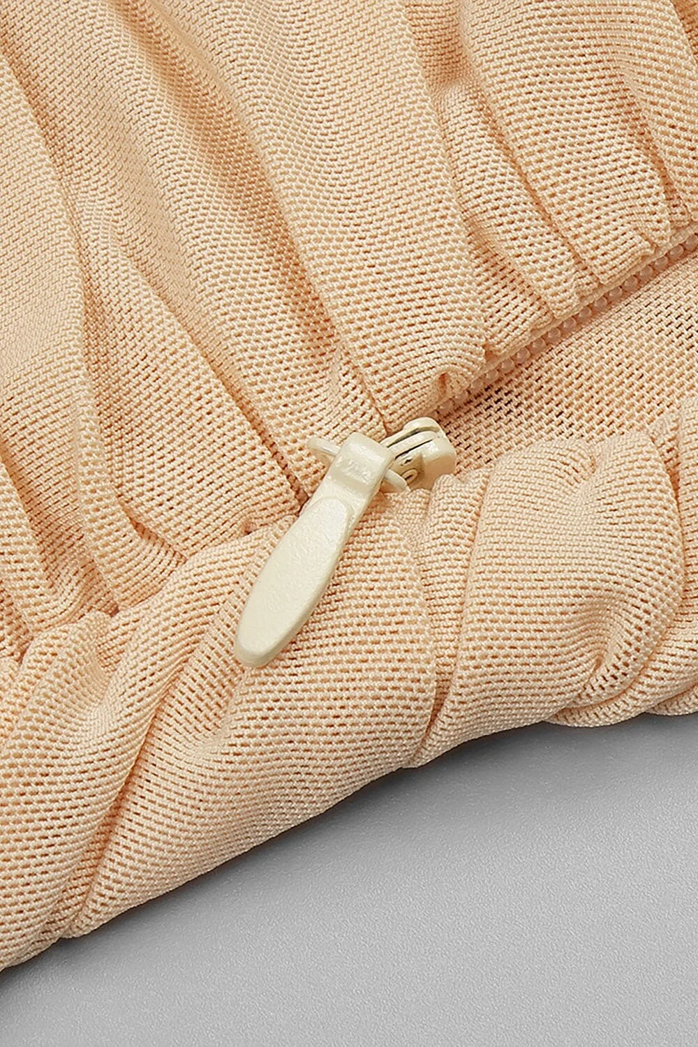 Nude Strappy Sequins Embellished Mesh Midi Dress