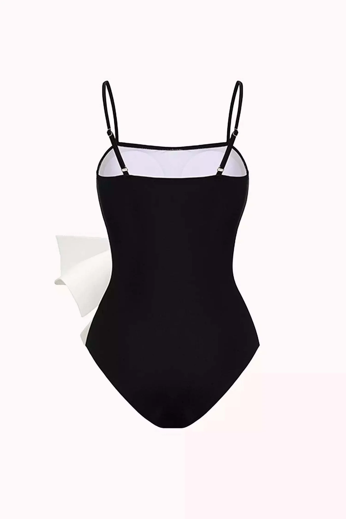 Affery Black Bowknot One-Piece Swimsuit for Women