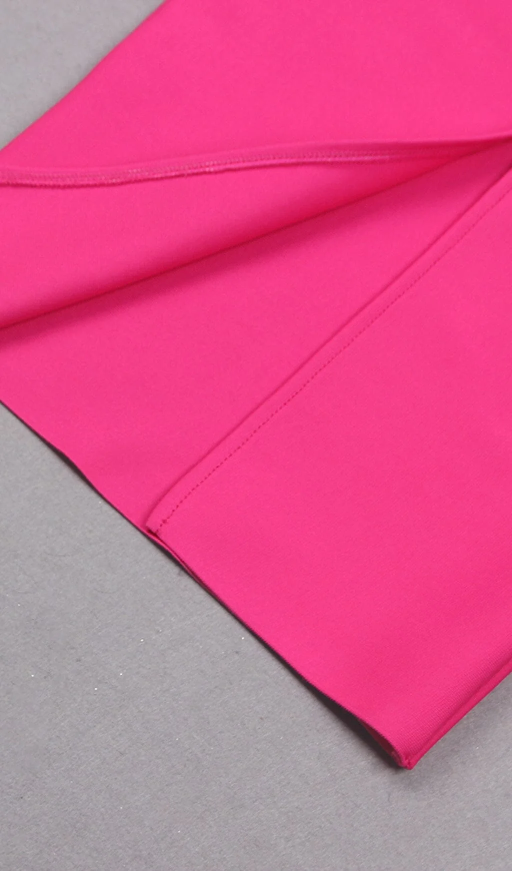 Crimson Bodycon Feather Trim Midi Dress