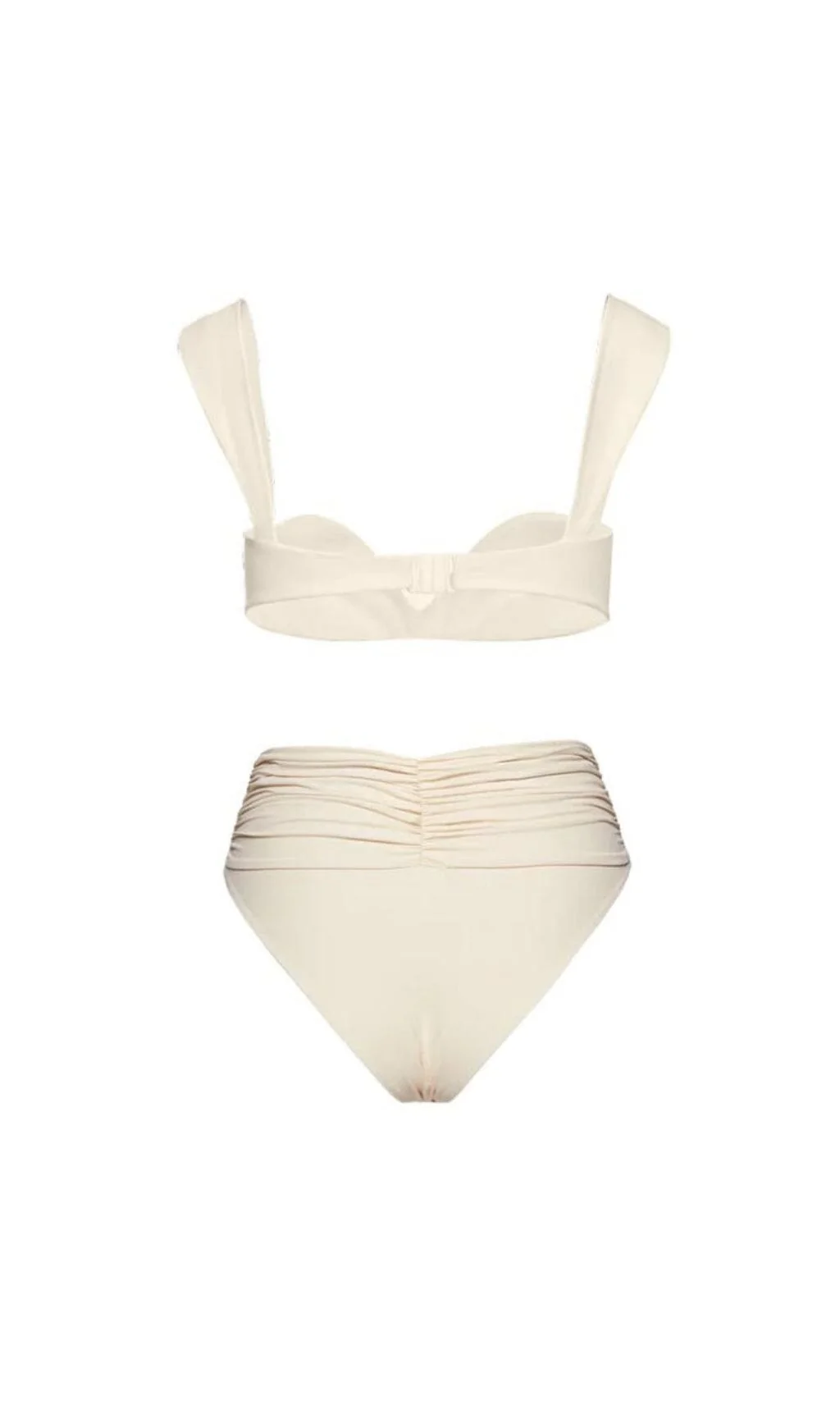 Ivory Rose Embellished Bikini Suit for Beach Goddesses