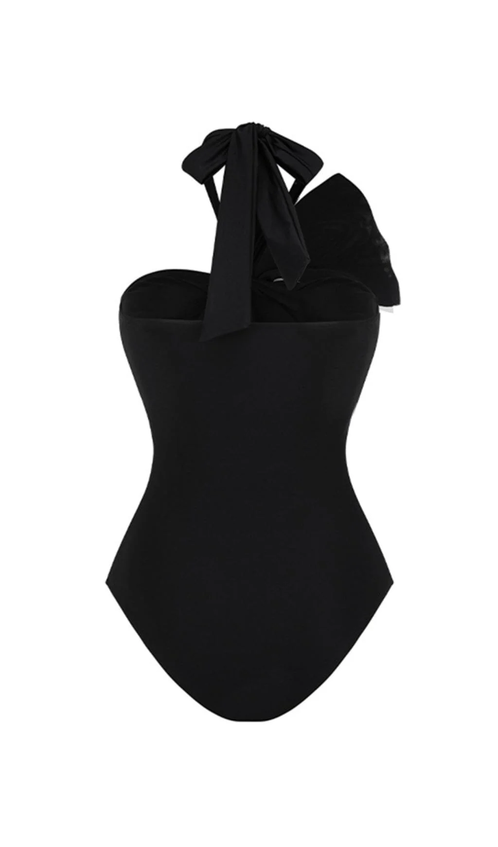 Ruffle Color Block One Piece Swimsuit - Womens Stylish Swimwear