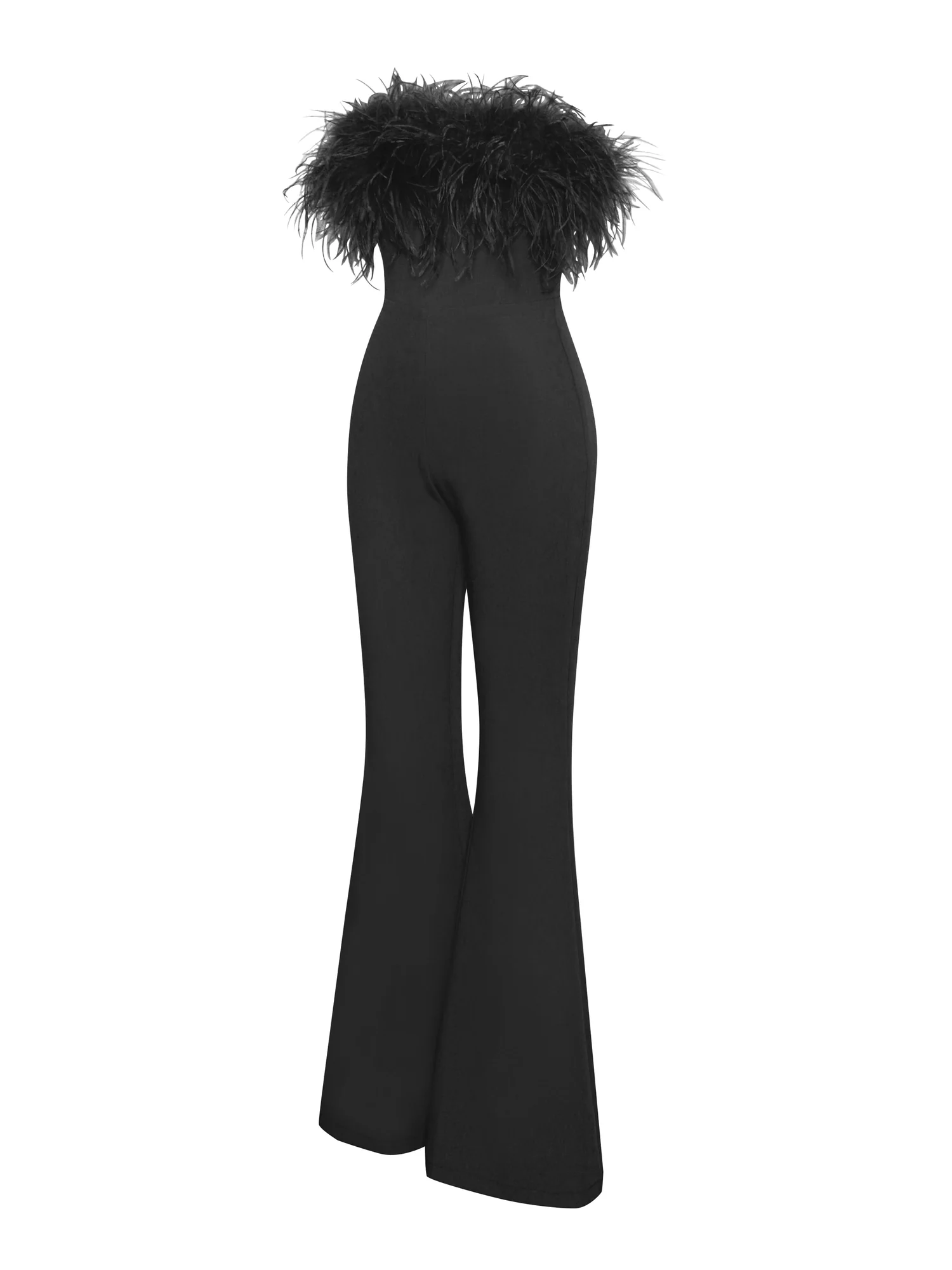 Feather Bandage Strapless Jumpsuit - Trend-Setting Style