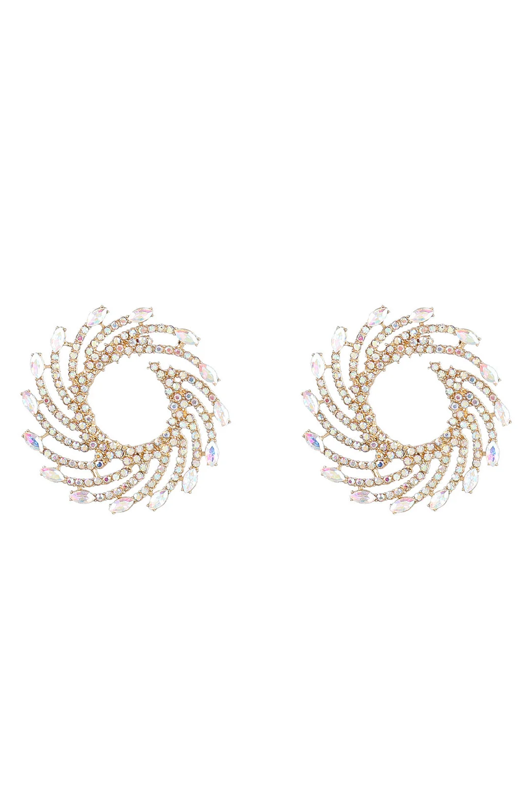 Spiral Daisy Earrings - Silver or Gold Options