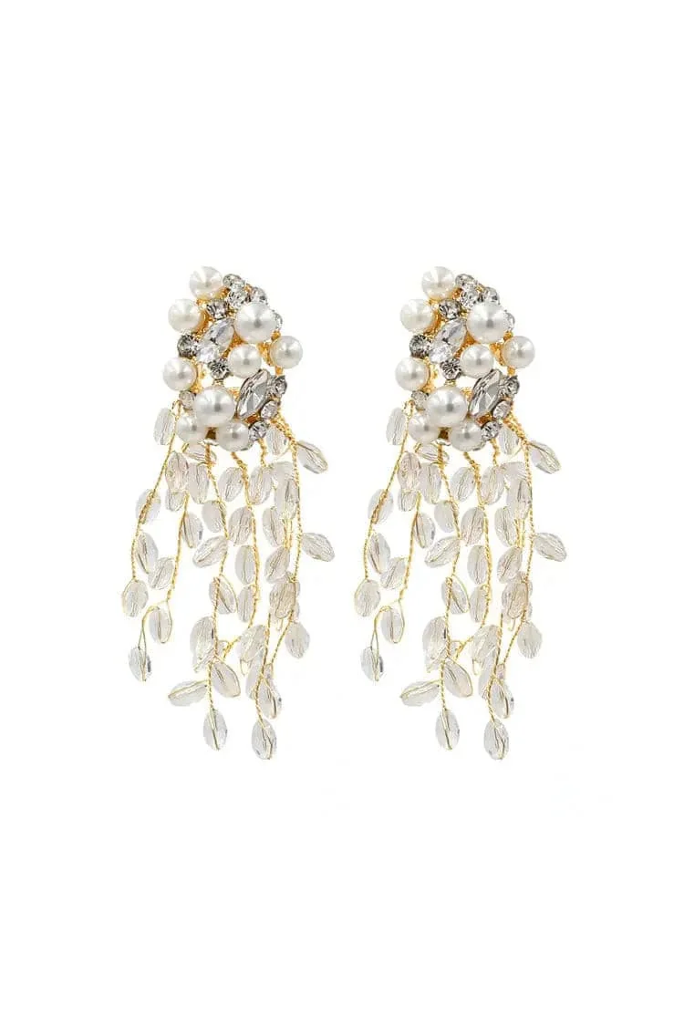 Crystal Tassel Earrings - Elegant Fashion Jewelry