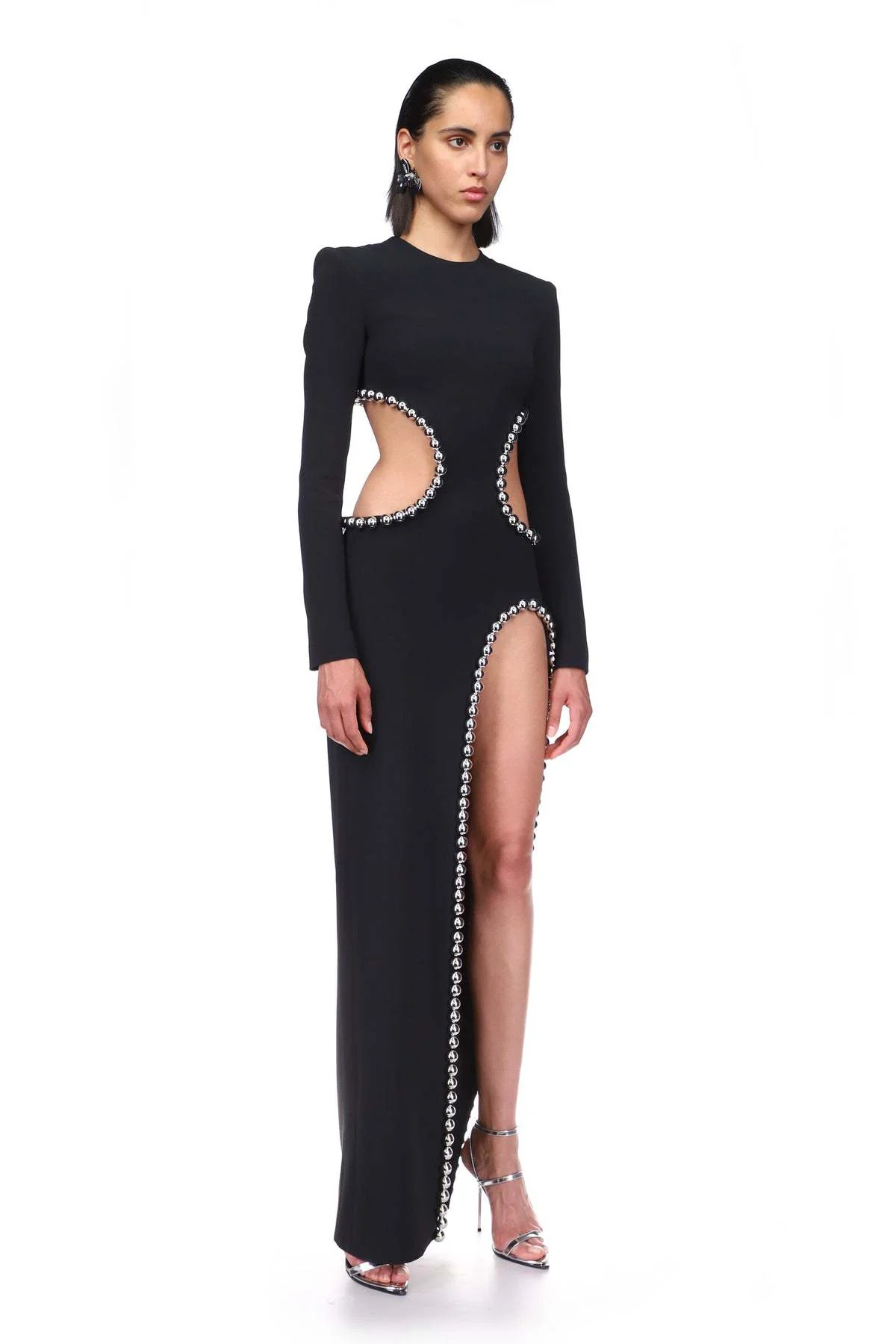 Elegant Cutout Bandage Long Sleeve Dress
