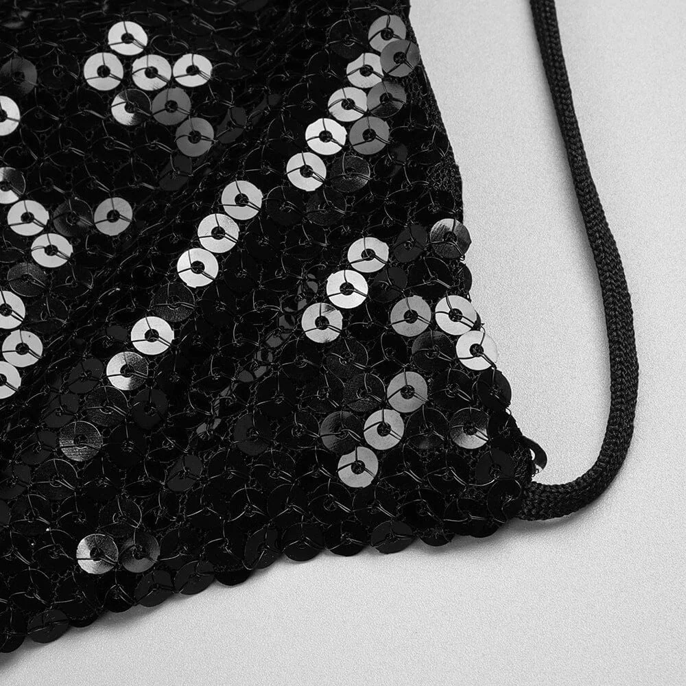 Black Front Cutout Backless Maxi Dress