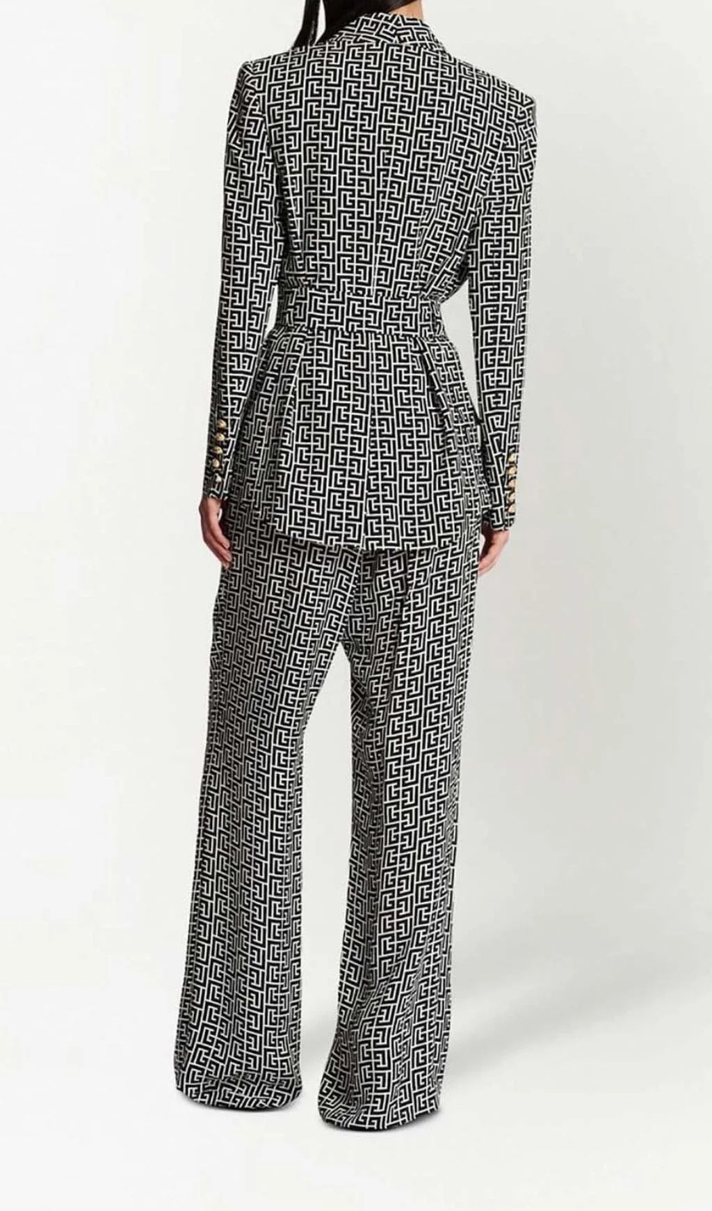 Vibrant Colorblock Double-Breasted Blazer Dress