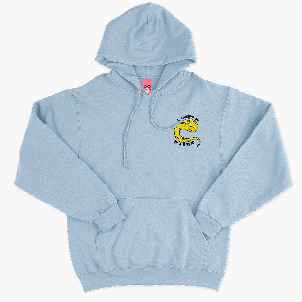 Embroidered Worm Unisex Hoodie | Organic Cotton