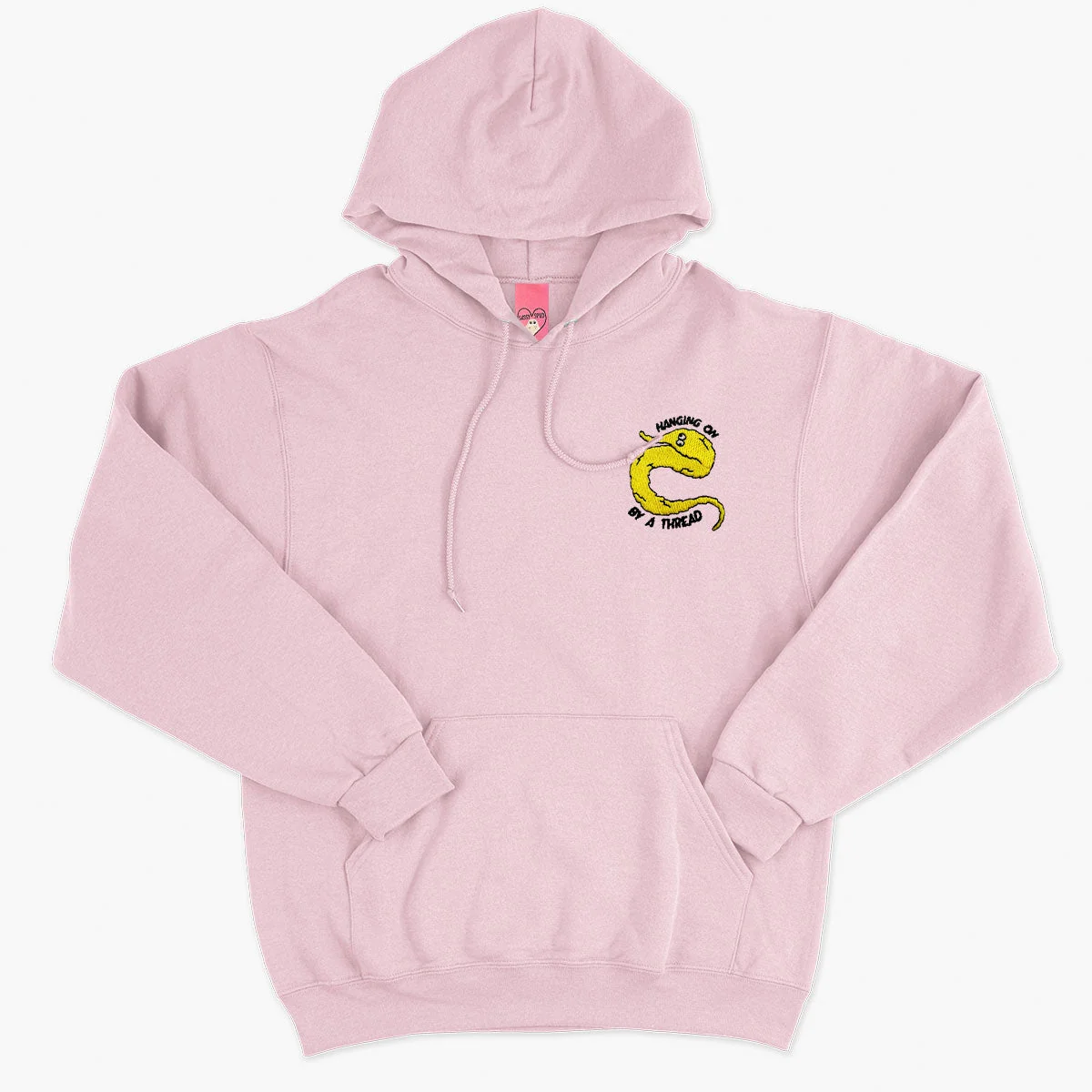 Embroidered Worm Unisex Hoodie | Organic Cotton