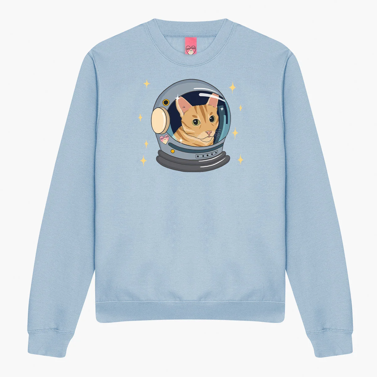 Cosy Cat Print Sweatshirt - Unisex Fit