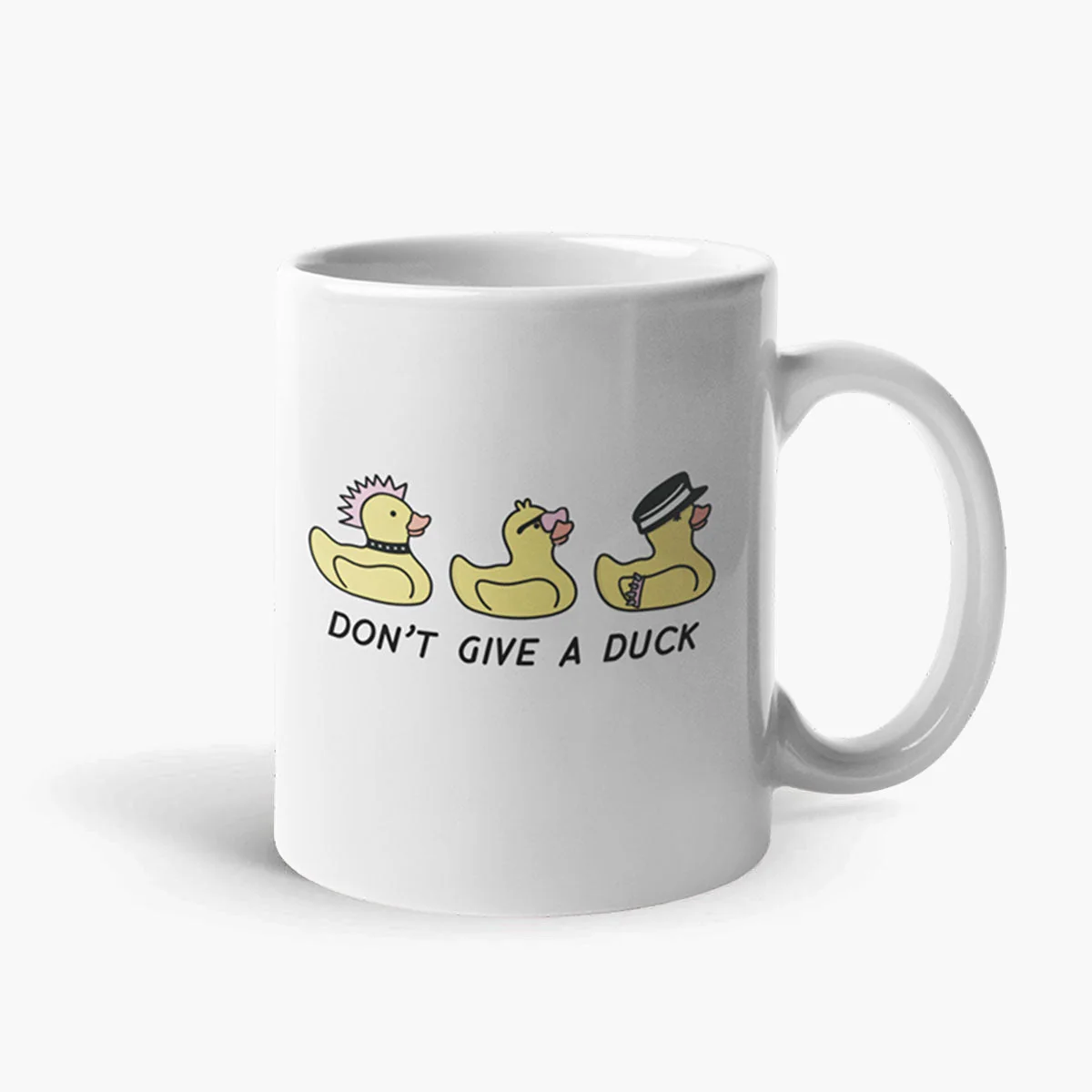 Funny Rubber Ducks Coffee Mug - White Ceramic 11oz