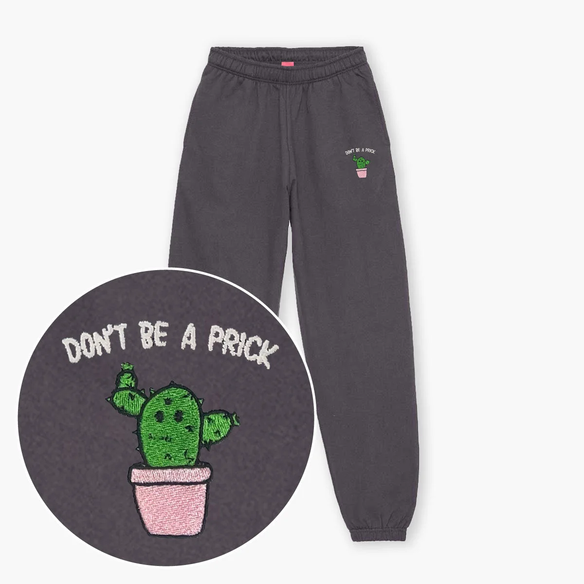 Unisex Embroidered Joggers with Cozy Fleece Interior