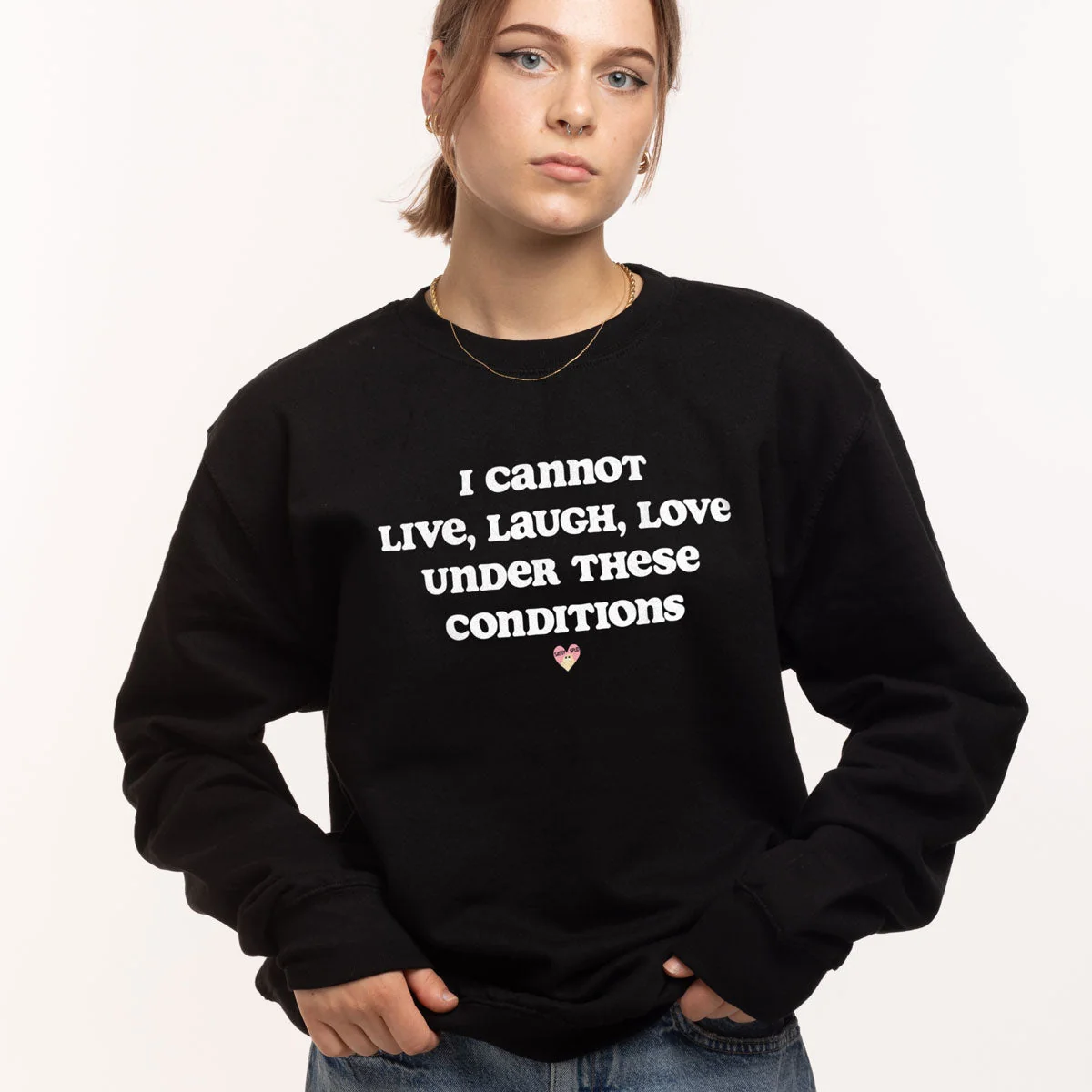 Cosy Unisex Live Laugh Love Sweatshirt in Various Colors