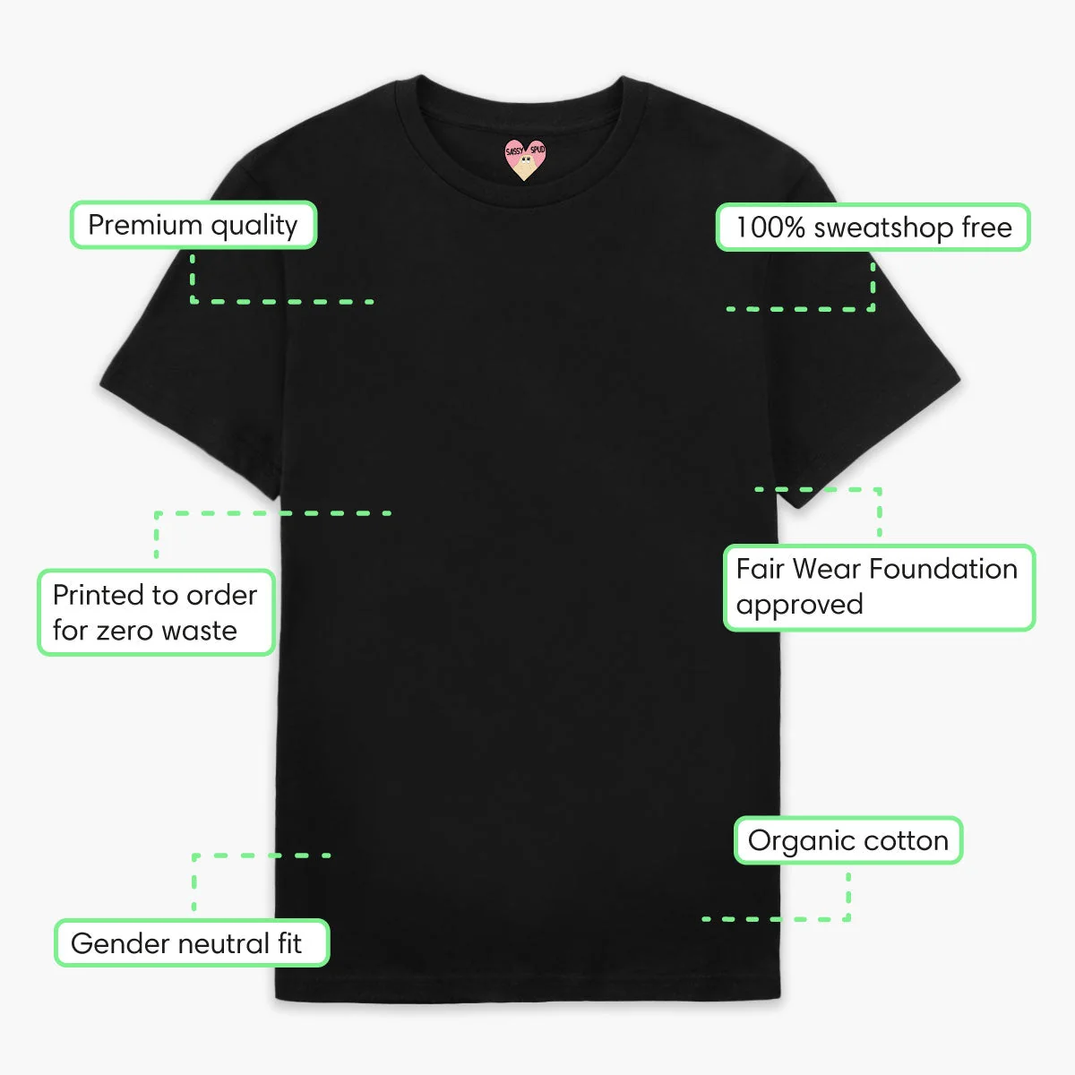 Organic Cotton Live Laugh Love Tee - Unisex Fit