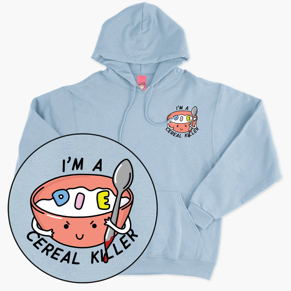 Unisex Printed Cotton Hoodie with Cute Detailing