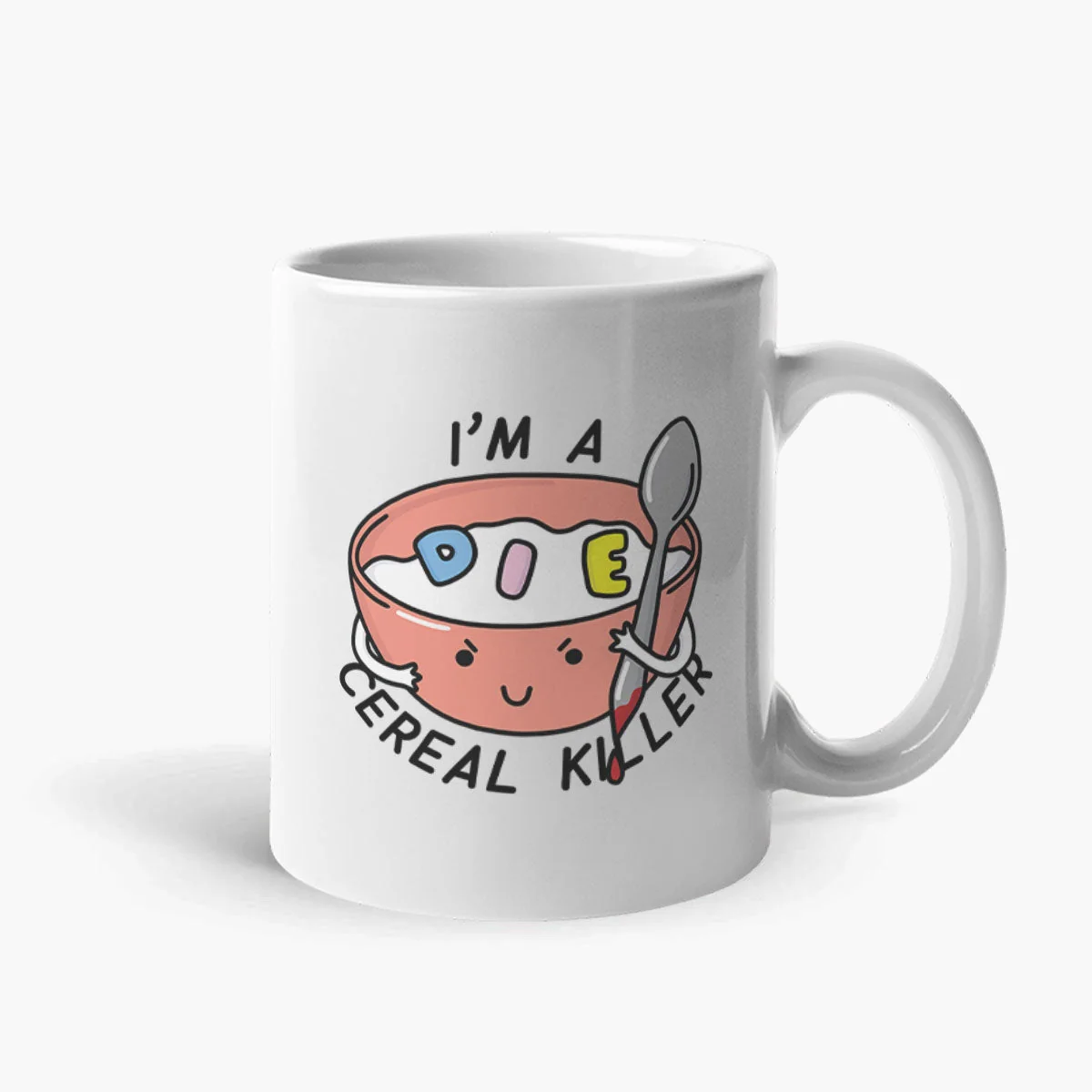 Funny Cereal Coffee Mug - White Ceramic 11oz