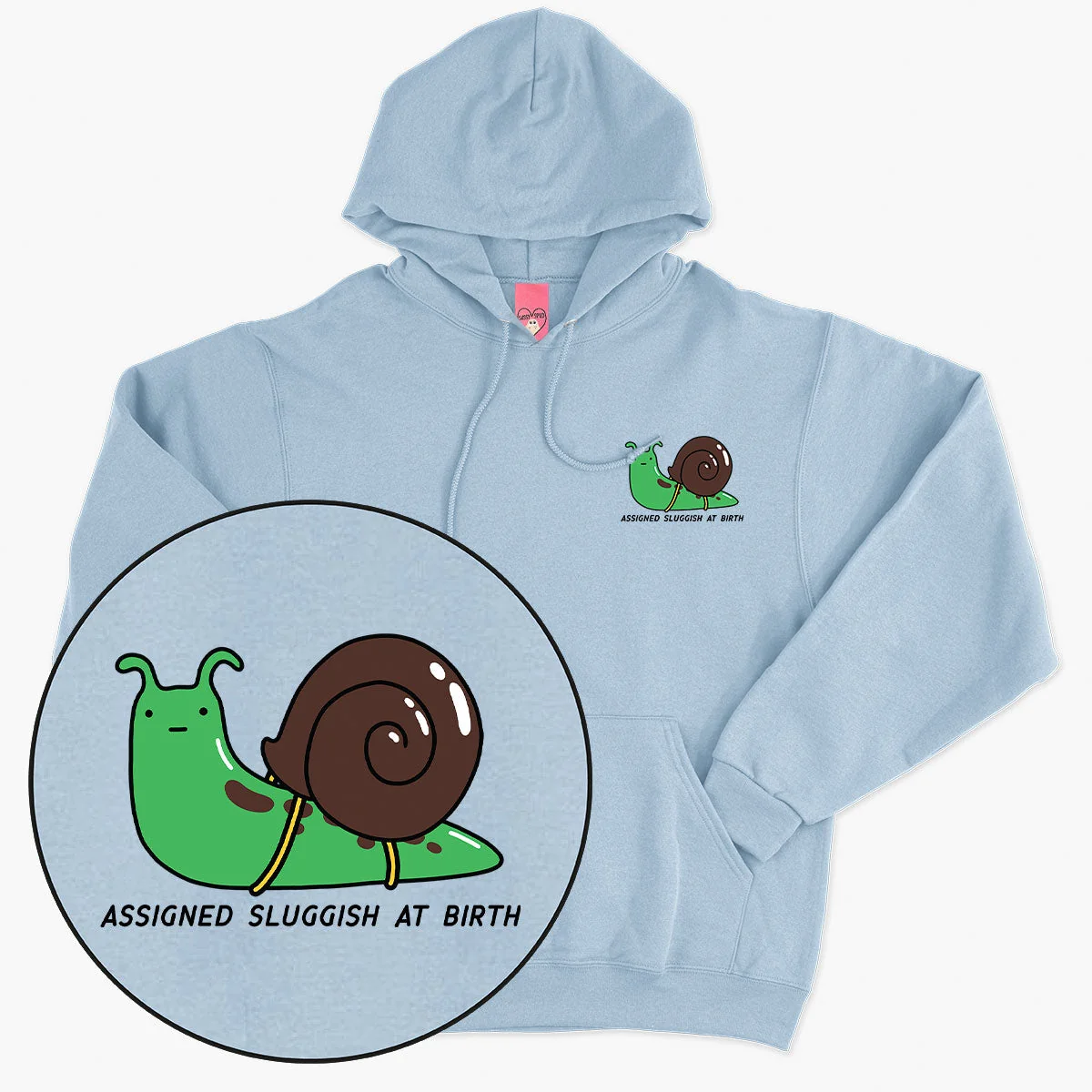 Cosy Printed Snail Hoodie - Unisex Lightweight Sweatshirt