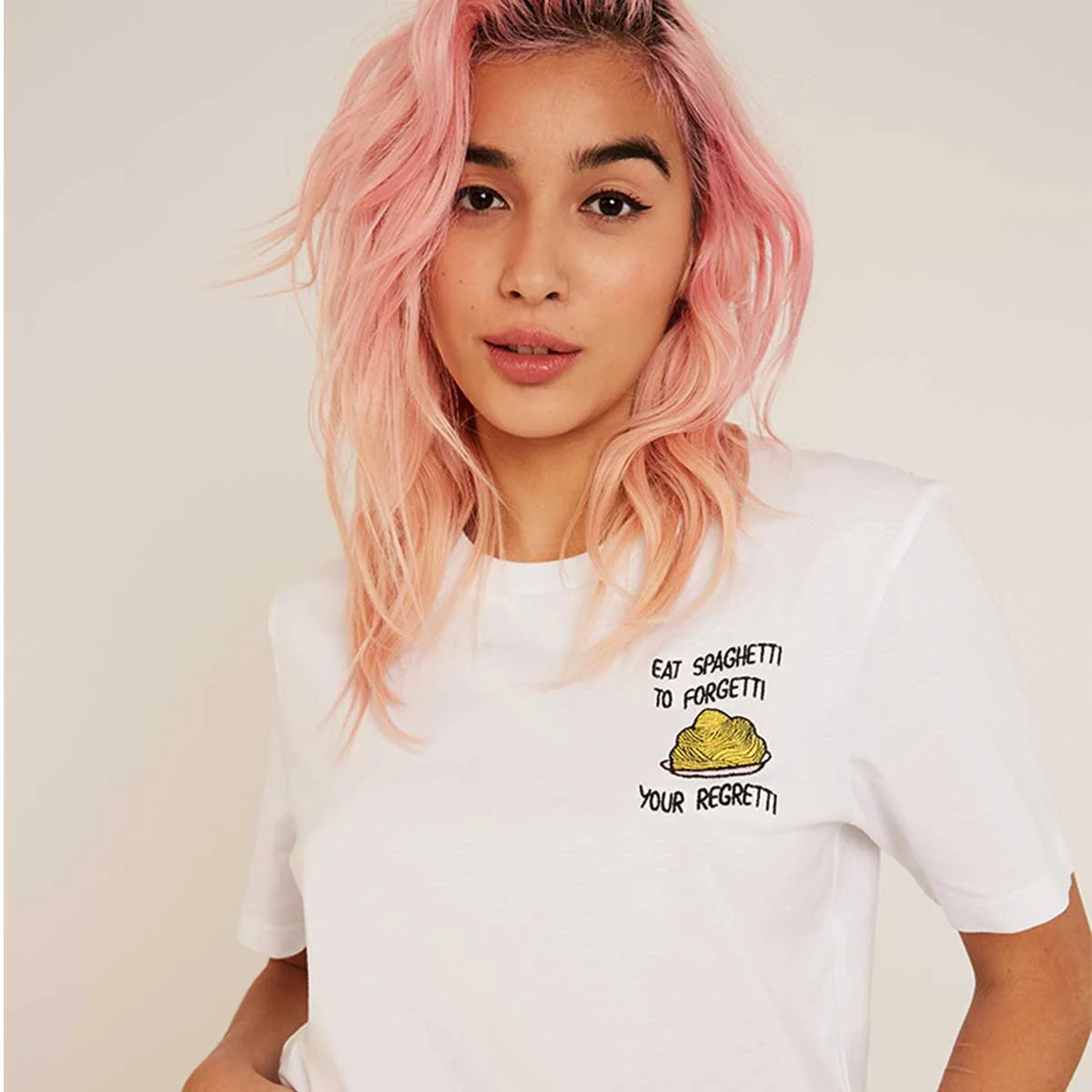 Embroidered Organic Cotton T-Shirt for Unisex in Multiple Colors