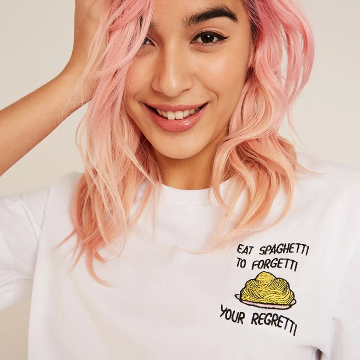 Embroidered Organic Cotton T-Shirt for Unisex in Multiple Colors