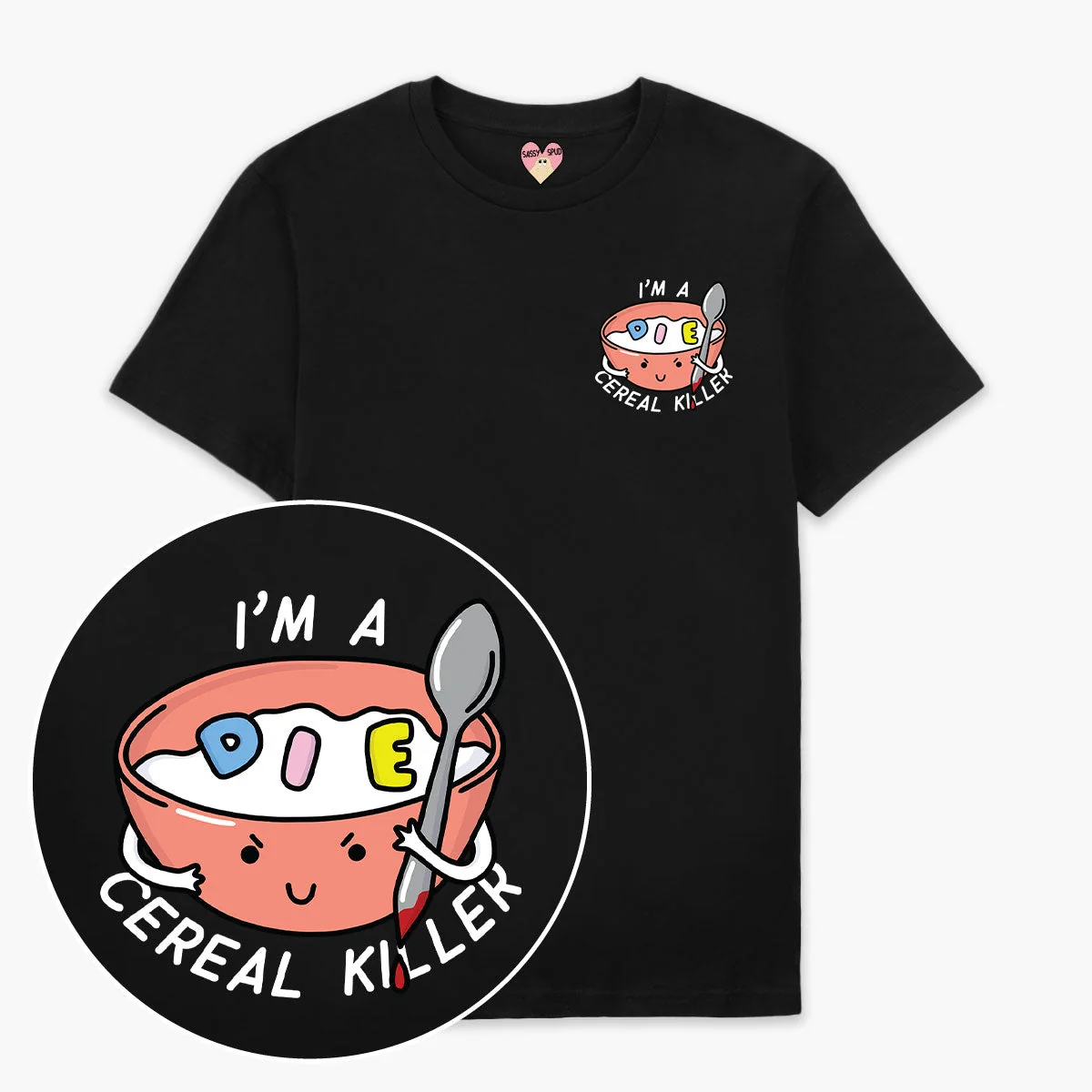 Organic Cotton Cereal Print Tee - Unisex Fit