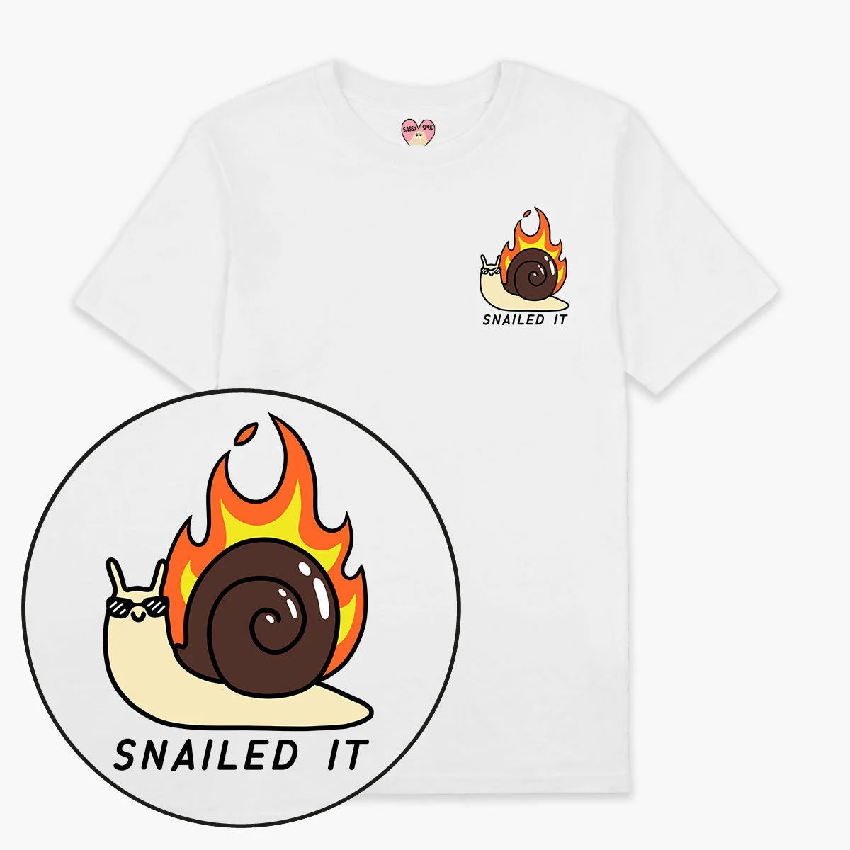 Sassy Spud Organic Cotton T-Shirt | Unique Snailed Design