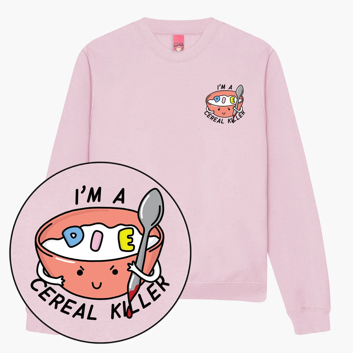 Funny Cereal Print Sweatshirt for Unisex Wearers