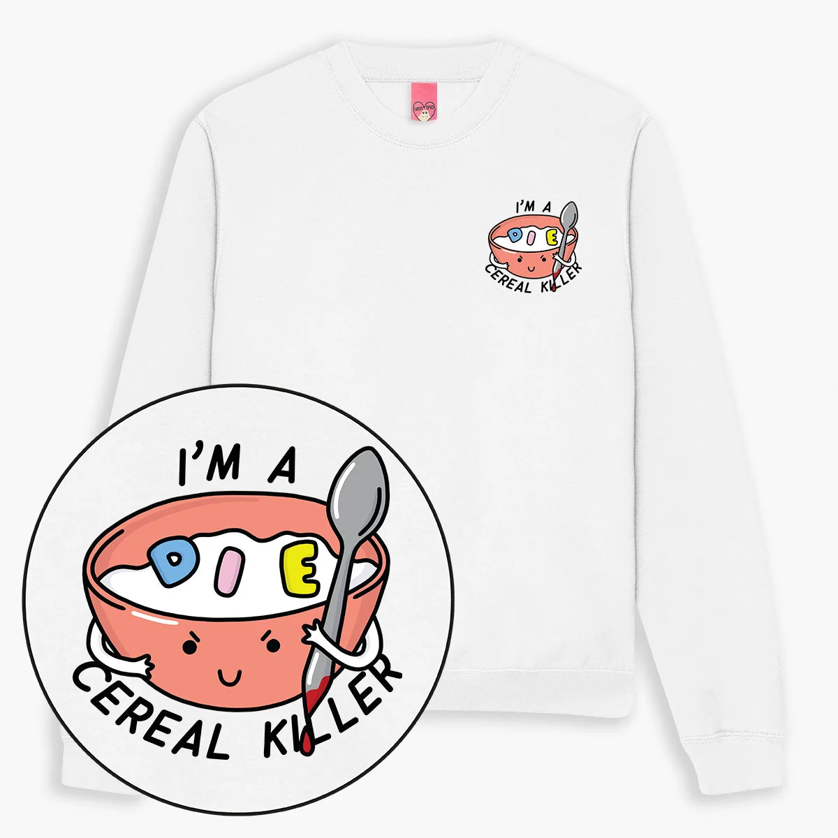 Funny Cereal Print Sweatshirt for Unisex Wearers