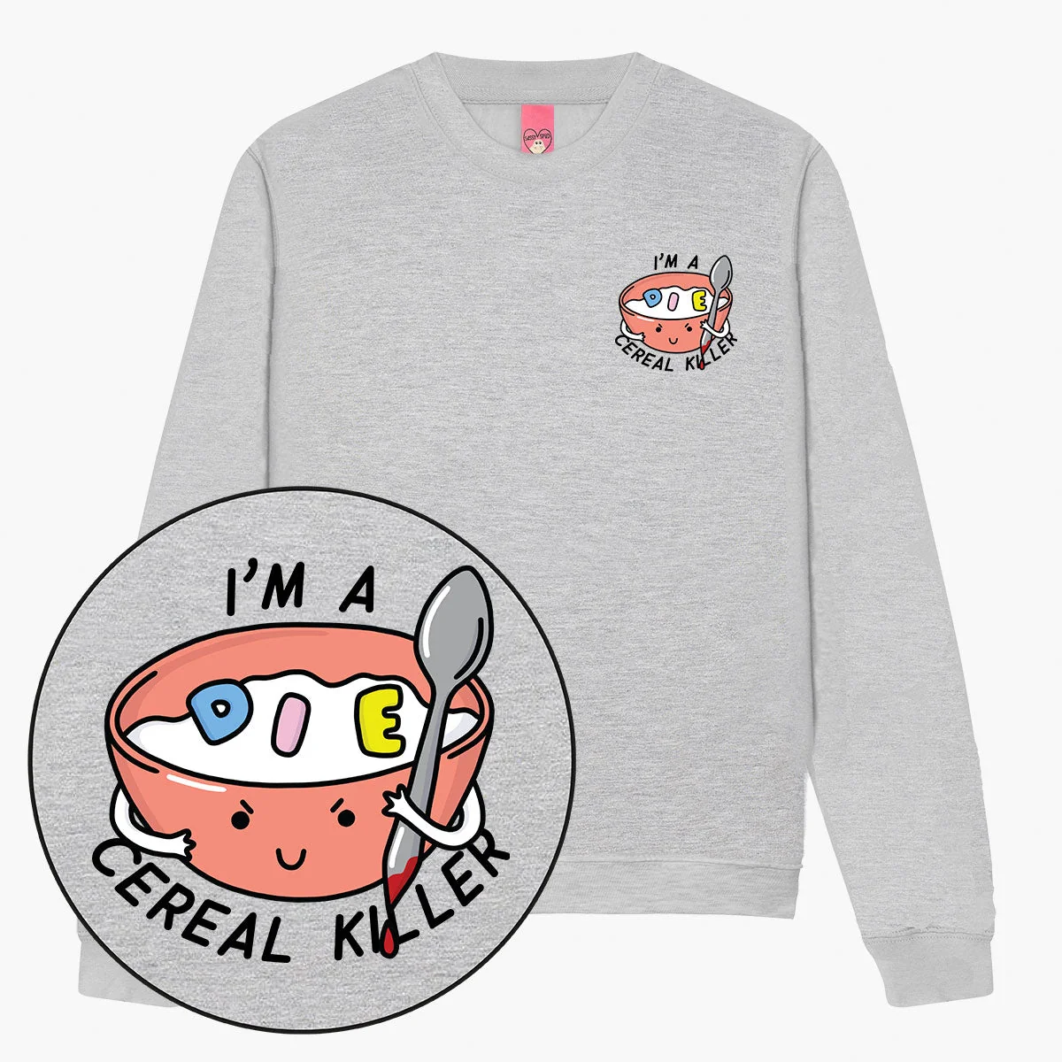 Funny Cereal Print Sweatshirt for Unisex Wearers
