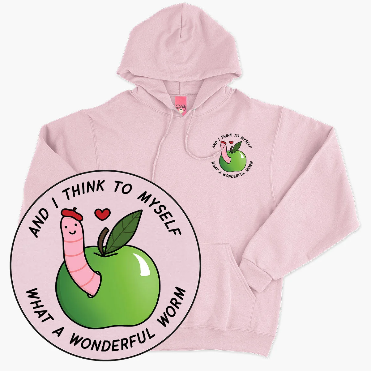 Cozy Printed Worm Unisex Hoodie