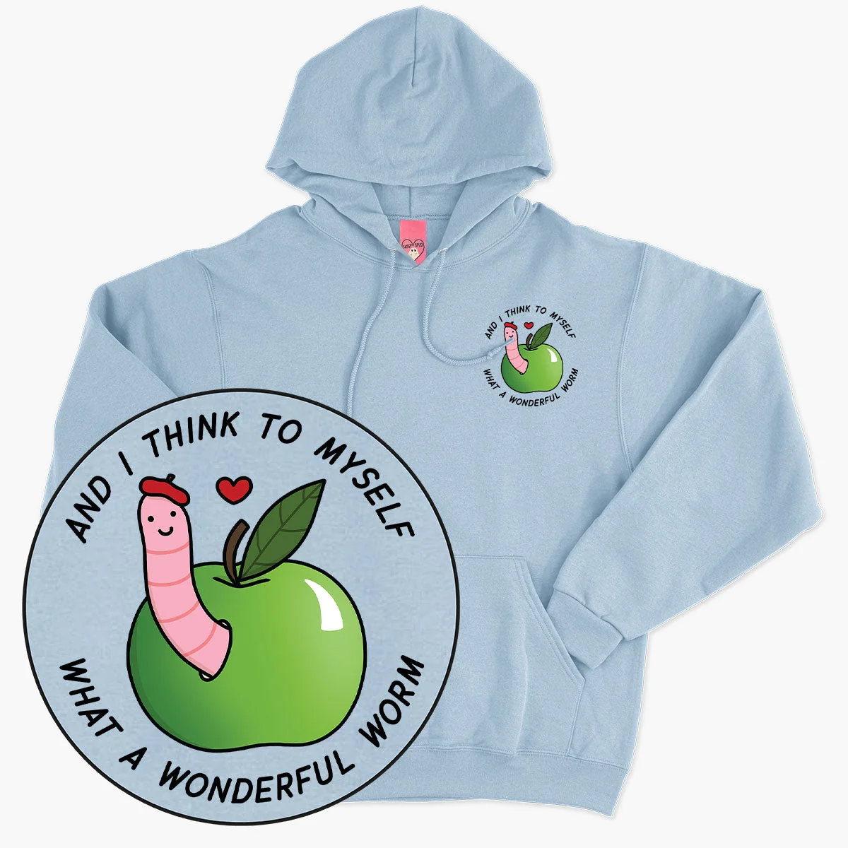 Cozy Printed Worm Unisex Hoodie