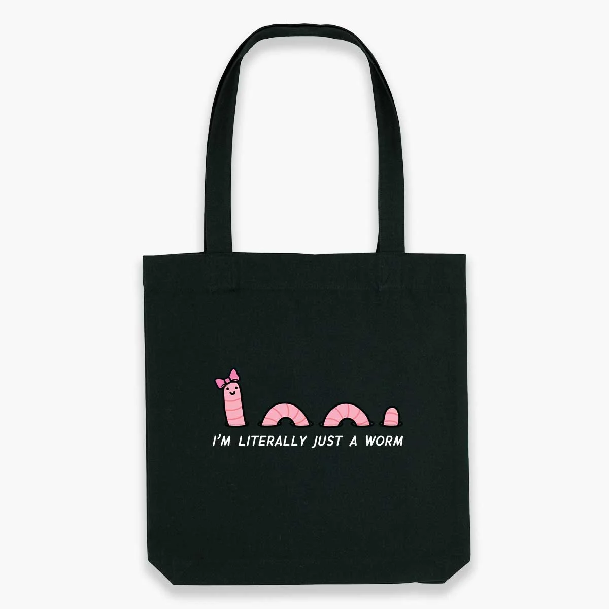Sassy Black Cotton Tote Bag - Durable & Eco-Friendly