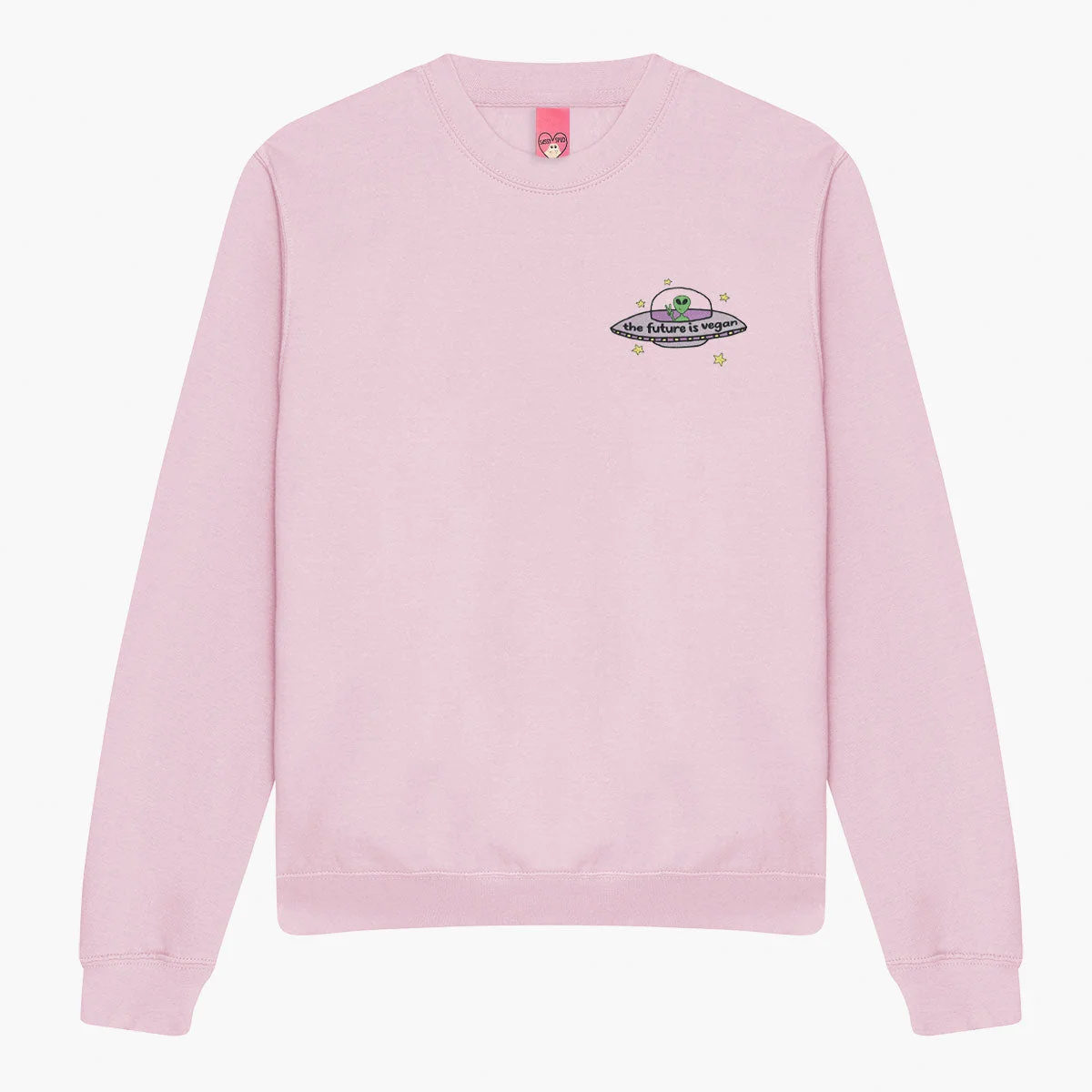 Embroidered Vegan Sweatshirt - Premium Unisex Eco-Friendly JH030