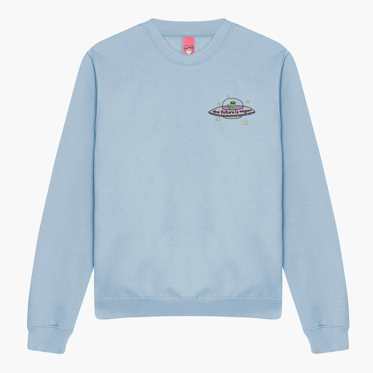 Embroidered Vegan Sweatshirt - Premium Unisex Eco-Friendly JH030