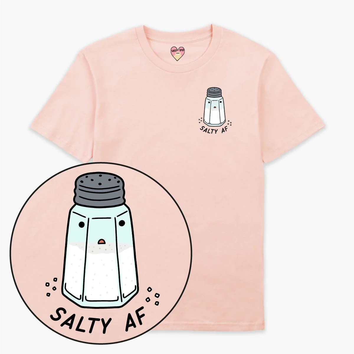 Organic Cotton Unisex Graphic Tee - Salty Design