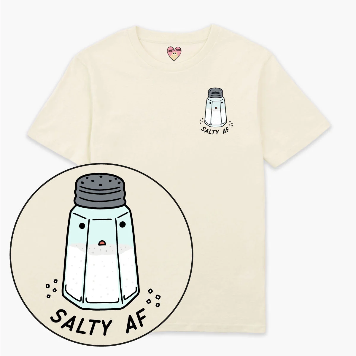 Organic Cotton Unisex Graphic Tee - Salty Design